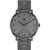 Calvin Klein Orologio con Movimento al Quarzo a Tre Lancette Grigio Collezione CK REAL con Cinturino in Acciaio Inossidabile Grigio - 25200551