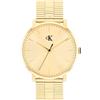 Calvin Klein Orologio con Movimento al Quarzo a Tre Lancette di Colore Dorato Collezione CK REAL con Cinturino in Acciaio Inossidabile di Colore Dorato - 25200549