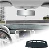 KUNGKIC Compatible with Fiat 500 2008-2023 Flanella Auto Cover Cruscotto Matte Dashboard Cover Auto Interno Parasole Dashboard Protezione Luce Opaco Protezione Della Luce Accessories