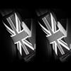 Qirc Imbottitura per Cintura di Sicurezza Auto British Union Jack Imbottitura per Spalla Cintura di Sicurezza 1 Pezzo (Grigio)