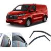 AC WOW 2 deflettori d'aria per Ford Transit/Tourneo CUSTOM II per Volkswagen TRANSPORTER/CARAVELLE (T7) 2024 2025 2026 2027 in vetro acrilico per finestrini laterali, parapioggia