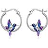 YFN Colibrì Orecchini Dangle Uccello Orecchini In Argento Sterling Gioielli Colibrì Regali Per Le Donne Ragazze, Argento sterling