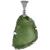 Starborn Pendente moldavite naturale 15-20 carati in argento sterling 925
