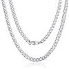 ChainsPro Collana Uomo Donna in Acciaio Inossidabile, 4 mm Catena Collana Uomo Argento Lunga 55cm, Collana Cubana Uomo Ragazzo Necklace for Men Hiphop Rapper, Idee Regalo per Natale Compleanno