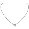 Suplight Collana donna con lettera W collana iniziale W ciondolo lettera W con catenina acciaio inossidabile 45 cm con confezione regalo