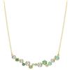 Swarovski Constella Collana, Gioiello con Cristalli Cry e Zirconia Verdi, Taglio Misto, Chiusura con Meccanismo a Scorrimento, Placcatura in Tonalità Oro, 38-48 cm, 1 x 5,8 cm