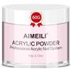 AIMEILI Polvere Acrilica Unghie 60g Polvere per Unghie Ricostruzione Rosa
