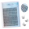 Oreola Ciglia Singole 120 Pezzi Cluster Ciglia Finte 3D Ciglia Naturali Cluster Esile D Curl, Ciglia Artificiali 8-16mm Ciglia Individuali Fascia Sottile per Estensioni Ciglia Fai da Te
