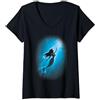 Disney Little Mermaid Ariel Swim Under Water Light Maglietta con Collo a V