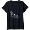 Disney Peter Pan Tinker Bell Never Land Fairy Dust Maglietta con Collo a V