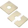 M METERXITY 2-Pack Flangia A Parete Divisa, Per Tubo Con Diametro Esterno 1 Pollice/25mm Piastra ABS Quadrata Autoadesiva Copritubi Per Tubi Dell'Acqua/Rubinetti [Tono Oro]