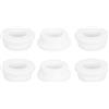 QUARKZMAN 6 Pezzi Occhielli in Gomma 29mm Foro di Perforazione, Passacavi Guarnizione 20mm ID Gommini Passacavo Scrivania Bianco Siliconica per Tappo Organizzare Filo Cablaggio Casa Auto
