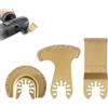 Wenyue 3 Pezzi Oscillante Attrezzo di Carburo Attrezzo, Accessori Per Utensili Oscillanti, Semicircolari Lame Utensile Multifunzione per la macinazione e la rimozione di malta cementizia e piastrelle di