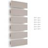 Poliplast - Set da 6 Maniglie, Design lineare moderno per Cucina, Armadio e Cassetti, per Bambini, Articolo 377S, Verniciato a mano, Colore Beige