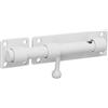 Sayayo Chiavistello per Porta in Legno Catenaccio Serratura in Acciaio Inox | Chiavistelli e Catenacci per Porte Serratura di Sicurezza con Foro per Lucchetto, 150MM, Bianco, Non Includere Lucchetto