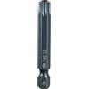 QUARKZMAN Punte Cacciavite Torx T40 1/4 Esagonale 2 Lunghezza Acciaio S2 Magnetica 6 Punti Punte Cacciavite Industriale a Prova di Manomissione con Testa Torx con Foro