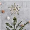Ginger Ray Puntale decorativo per albero di Natale a forma di stella in filo metallico dorato