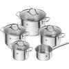 Zwilling Flow Set di 5 Pentole, Acciaio 18/10