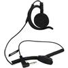 HYSHIKRA Lightweight Soft G-Shape - Cuffie con jack da 3,5 mm - One Ear - Liste Only - Cuffie walkie talkie per radio bidirezionali Motorola, Kenwood, Icom, Yaesu, Alinco, Adi (EH07, 1)