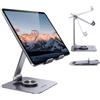 UGREEN Porta Tablet da Tavolo in Alluminio Rotante, Supporto per Tablet Pieghevole Compatibile con iPad Pro Air Mini, Samsung Tab, Redmi Pad, iPhone 17 Pro Max Air Galaxy S25 Ultra e Altri 4-12.9