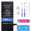 Elephantstory Batteria per iPhone SE 2020/ SE2, 5000mAh Batteria ai Polimeri di Litio ad Alta Capacità con Strumenti di Riparazione Compatibile con A2275 A2296 A2298