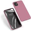 kwmobile Cover per Apple iPhone 11 Custodia - Back Case per Smartphone in Silicone TPU - Protezione Gommata - rosa scuro