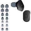kwmobile 14x Auricolari di ricambio compatibile con Sony WF-1000XM3 / WF-1000XM4 / WF-1000XM5 Gommini sostitutivi in Silicone - 4 Misure - grigio/trasparente