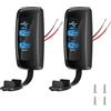 Gibbab 2 Pezzi 3 Porte Presa USB per RV 12V 56W, Type-C PD3.0 Ricarica Rapida & Doppio QC3.0, Montaggio su Pannello, Adattatore USB Multi-Porta per RV Nave Barca Autobus Camper ATV Camion