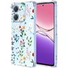YUXING Cover Trasparente per OPPO A5 Pro 5G 4G - Custodia Protettiva Sottile in TPU Morbido Antiurto con Carino Motivo Disegno Cool (Flower Art)