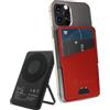 TECHMADE MILAN Powerbank Portafogli - con ricarica Wireless MagSafe 5000mAh - Compatibile con Apple e Android, Ricarica Rapida Wireless e via Cavo Type-C - Cavo Incluso - Prodotto ufficiale (Nero)