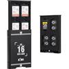 KIWIFOTOS Custodia per schede di memoria pop-up a 16 scomparti, in alluminio resistente, antiurto, TF & CF Express Type-A e micro SD, organizer con cordino