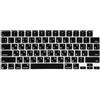 MiNGFi Copritastiera Silicone russo per MacBook Pro/Max 14 e 16 M1-M4(A2918 A2992 A3112 A3401 A3185 A2780 A2991 A3403 A3186) Air 13,6 e 15,3 M2-M4 A2681 A3113 A3240 A2941 A3114 A3241 US/ANSI - Nero