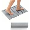 Maidlo Technology-EU Tappetino da bagno assorbente in pietra - Tappetino da bagno in terra di diatomee - Asciugatura rapida, antiscivolo, assorbente e pieghevole per bagno e cucina (Grigio chiaro, 30*40)