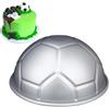 OPVXZAD Stampo da Forno a Forma di Pallone Da Calcio 3D, 8 inch Stampo per Dolci in Alluminio Palla Realistica Per la Cottura di Torte, Piatto per Torte in Alluminio