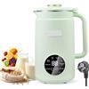 jackfru Macchina per latte di noci 8 in 1, macchina per latte vegetale da 1200 ml con autopulizia, funzione di manutenzione a caldo e timer, macchina per latte di soia e latte di avena per latte di