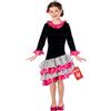 Fun Shack Vestito Flamenco Bambina - Costume Spagnola per Carnevale, Abito Tradizionale per Feste e Party a Tema, L