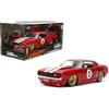 Jada Toys Fast & Furious 1:24 1969 Chevy Camaro modellino auto pressofuso, esterno dettagliato, replica autentica del film, giocattolo da collezione - Età 8+, rosso