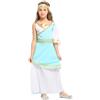 Lito Angels Costume da Dea Greca - Toga Romana per Bambina con Corona d'Alloro - Travestimento da Atena per Halloween e Recite - Età 9-10 Anni140