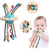 morkka Montessori giocattolo a ventosa giocattolo da masticare giocattolo da mordere giocattolo da viaggio giocattolo per la motricità fine passeggino giocattolo per bambini in silicone con cordino a