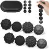 Szhhrxi Palle Magnetiche Anti-Stress, Gioco Sensoriale Portatile in Silicone con Texture Multiple,Palline Magnetiche per Agopressione, Giocattoli Ansia per Adulti e Bambini,Gioco da Tavolo Magnetico (Ferroso)