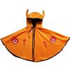 Generic Mantello da Strega di Halloween, Halloween Costume Strega, Mantello da Mago per Bambini con Cappello y Borsa di zucca,Orange