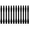 POFET 12Pack Dart Shafts in Metallo Nero Accessori Steli Erpice Alluminio Dart Pole Rod in Alluminio con Filo Standard