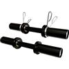 qibylift Manubri olimpici caricabili per manubri da 5,1 cm, ideali per allenamento a casa, palestra, set da 2 (nero)