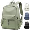 WEPLAN Zaino Scuola Media Superiore Ragazza Ragazzo, Zaino Università Lavoro Donna Uomo, Zainetto Porta PC 14 Pollici Impermeabile, Zaini Scuola Casual Donna Backpack,F3-Verde