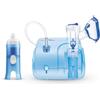 Flaem, Neb-Aid Duo, Aerosol Compatto per le Alte e Basse Vie Respiratorie con Mascherine Soft Touch e Filtro dell'Aria e Doccia Nasale, Prodotti Certificati e Made in Italy
