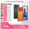 Hotwav Smartphone HOTWAV A17 Pro Max 6.75'' 120Hz 4GB 256GB, Telefono Cellulare Android 15, Batteria 5160mAh, Sottile con Jack per Cuffie da 3.5mm