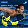 POLVCDG x34 Auricolari a Conduzione Ossea per Nuoto, con Testina in Silicone, Memoria da 32GB, Impermeabili IPX8, 26g, per Sport e Arrampicata
