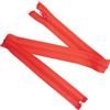 Aerzetix - Set di 8 Cerniere Lampo a Spirale N°5 65cm separabili con cursore - in Metallo Nylon Poliestere - Colore Arancione Neon - per Cucito Artigianato creazioni Tessili