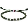 Tommy Hilfiger Jewelry Braccialetto in Nylon da Uomo Colore Verde - 2790680