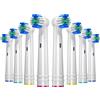 REDTRON Testine di ricambio per spazzolino elettrici Oral B, 8 pezzi Teste spazzolino adatto per Precision Clean, Testa spazzolino sostituzione per Vitality Smart Genius Series e altri